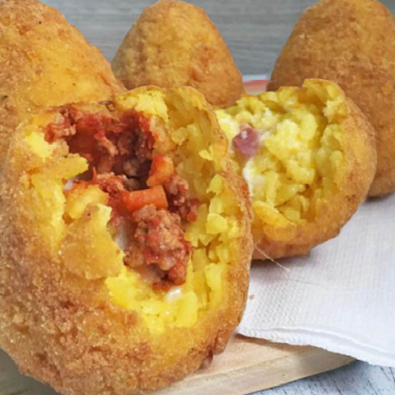 ARANCINO SICILIANO PROSCIUTTO E FORMAGGIO