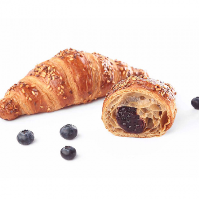 CROISSANT VEGANO  FARRO E SEMI DI MIRTILLO